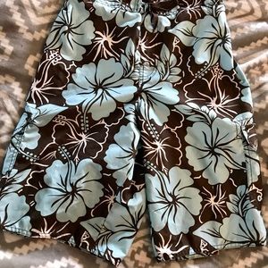 Hang ten lined swim shorts